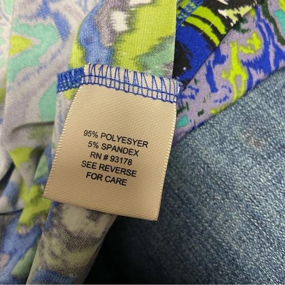 Philosophy Sleeveless Maxi Dress Size L Blue Purple Pull On Braided Waist Spring - Picture 7 of 8